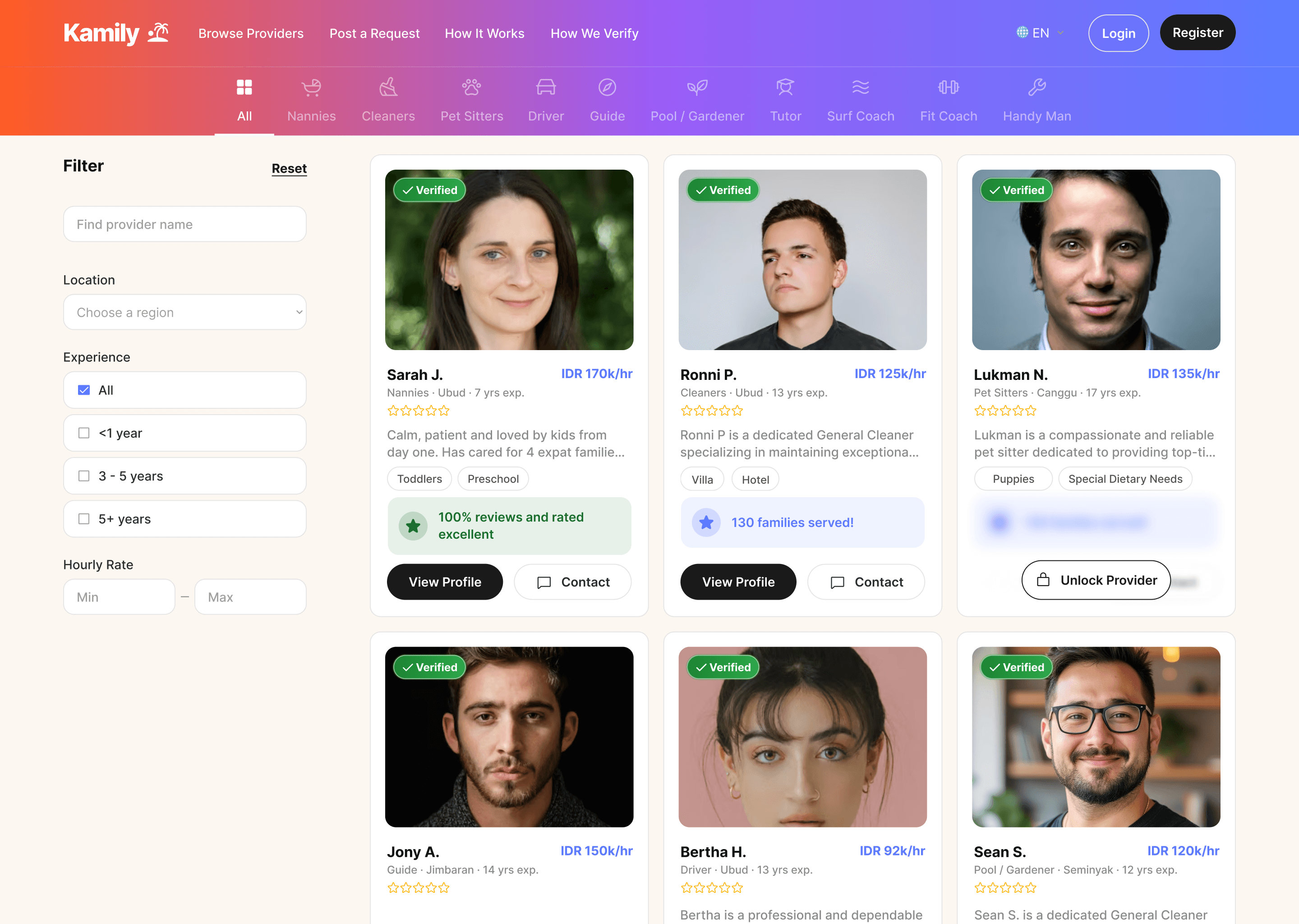 Kamily — browse provider